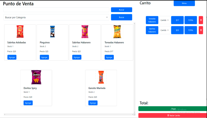 Imagen de un punto de venta para tiendas